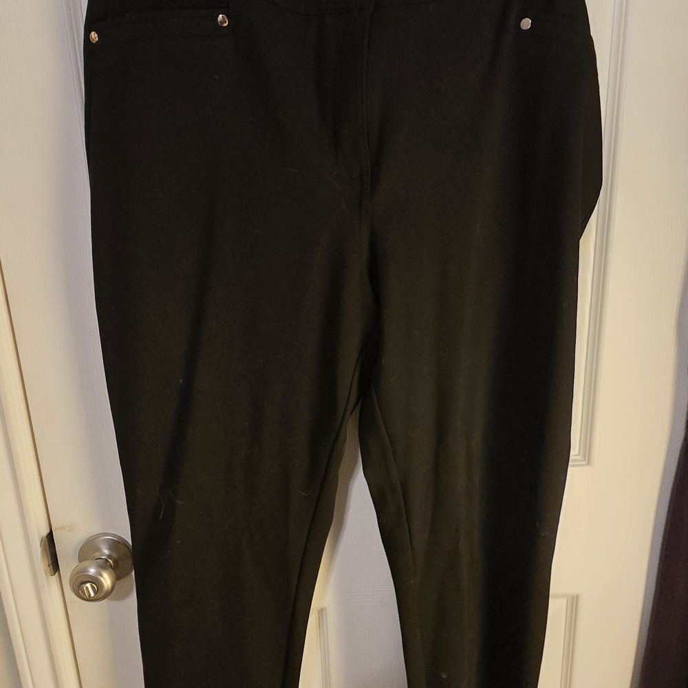Chico's Black Cropped Jumpsuits and Ankle Pants